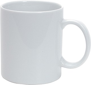 White ceramic mug for sublimation printing, volume 330 ml