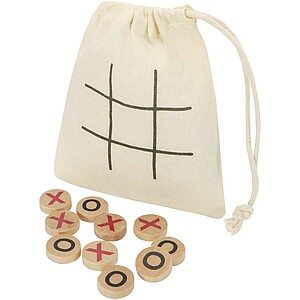 Whorl wooden tic, tac, toe game, natural