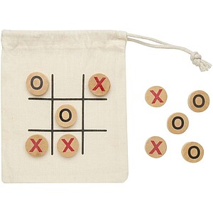 Whorl wooden tic, tac, toe game, natural
