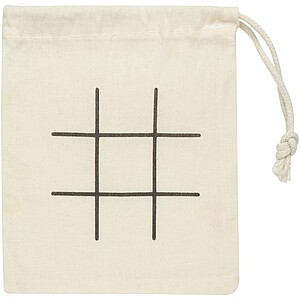 Whorl wooden tic, tac, toe game, natural
