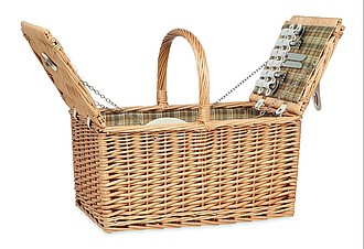 Wicker picnic basket 4 people
