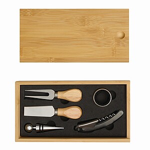 Wine and cheese set BAMBOO WINE
