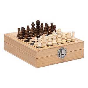 Wine set BAMBOO CHESS with chess game