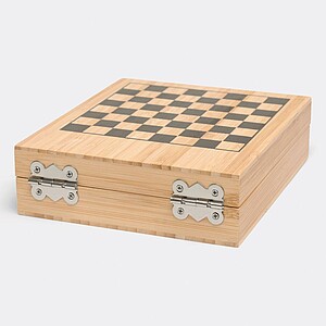 Wine set BAMBOO CHESS with chess game