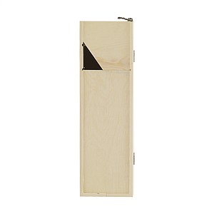 Wine wooden gift box and desk organizer in one