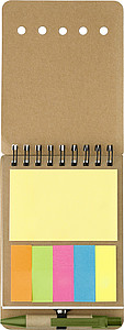 Wire bound notebook.Pale green