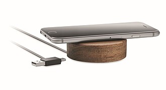 Wireless charger in acacia 15W