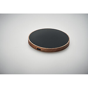 Wireless charger in acacia wood and recycled PU