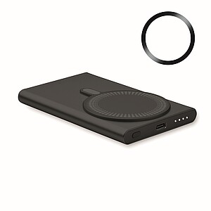 Wireless charger power bank, black