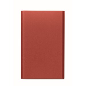 Wireless charger power bank, burgundy