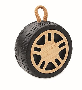 Wireless speaker tire shaped
