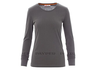 Women’s long-sleeved t-shirt PAYPER PINETA LADY, dark grey, L