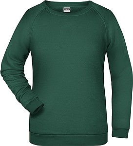 Women s sweatshirt James Nicholson, dark green, L