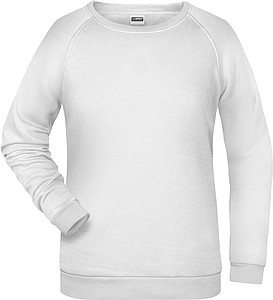 Women s sweatshirt James Nicholson, white, L