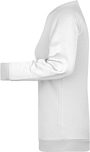 Women s sweatshirt James Nicholson, white, L