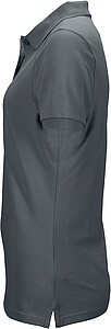Womens elastic pique polo James Nicholson, anthracite, L