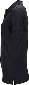 Womens elastic pique polo James Nicholson, black, XXL