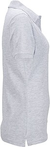 Womens elastic pique polo James Nicholson, grey melange, XXL