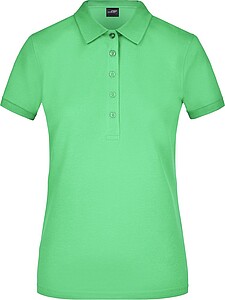 Womens elastic pique polo James Nicholson, lime green, XXL