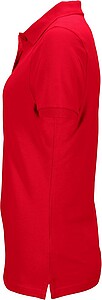 Womens elastic pique polo James Nicholson, red, S