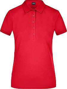 Womens elastic pique polo James Nicholson, red, XXL
