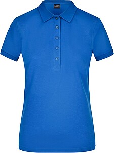 Womens elastic pique polo James Nicholson, royal blue, S