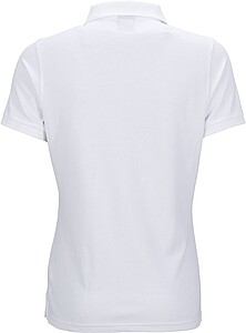 Womens elastic pique polo James Nicholson, white, S