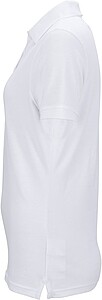 Womens elastic pique polo James Nicholson, white, S