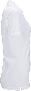 Womens elastic pique polo James Nicholson, white, XXL