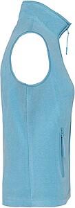 Womens microfleece vest KARIBAN, blue melange, S