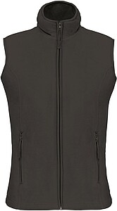 Womens microfleece vest KARIBAN, dark grey, S