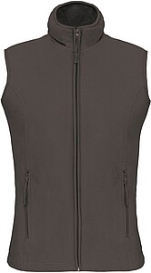 Womens microfleece vest KARIBAN, dark khaki, S