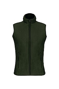 Womens microfleece vest KARIBAN, dark military green, 3XL