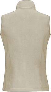 Womens microfleece vest KARIBAN, light brown, S