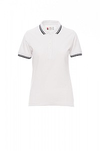 Womens polo T-shirt PAYPER SKIPPER LADY, white/navy, M