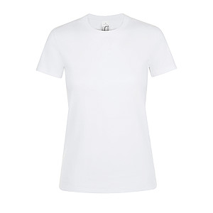 WOMENS ROUND COLLAR T-SHIRT REGENT WOMEN, WHITE, M