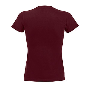 WOMENS ROUND NECK T-SHIRT IMPERIAL WOMEN, BURGUNDY, M