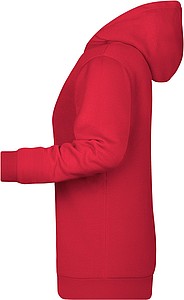 Womens sweatshirt with hoodie James Nicholson, red, S