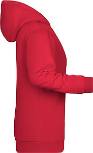 Womens sweatshirt with hoodie James Nicholson, red, S