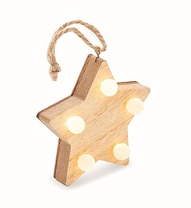 Wood decorated star