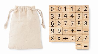 Wood educational counting game