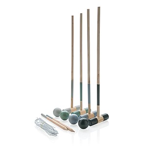 Wooden croquet set