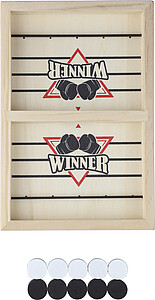 Wooden ejection game Rio, brown