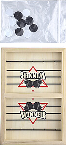 Wooden ejection game Rio, brown