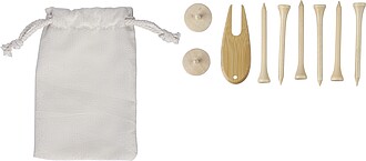 Wooden golf tees, brown