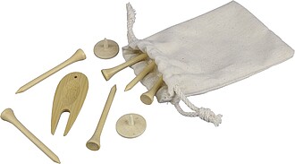 Wooden golf tees, brown