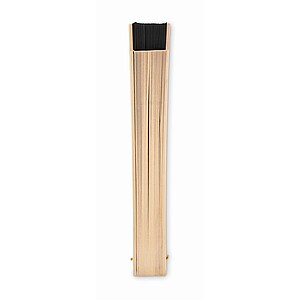 Wooden hand fan, black
