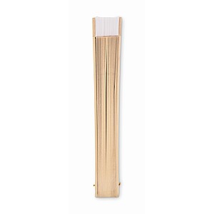 Wooden hand fan, white