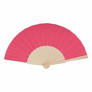 Wooden hand fan with RPET