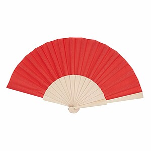Wooden hand fan with RPET
